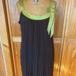 Black w/Chatruse Trim Signature by Robbie Bee Cocktail Dress - 20W